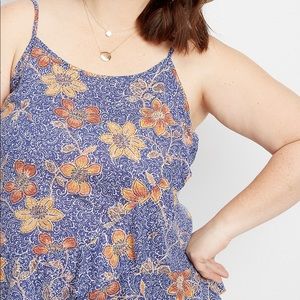 Floral Ruffle Hem Tank